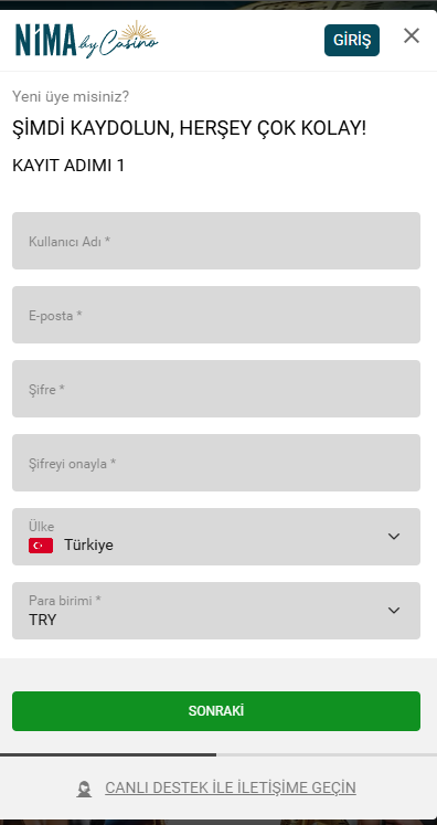 Nimacasino Giriş
